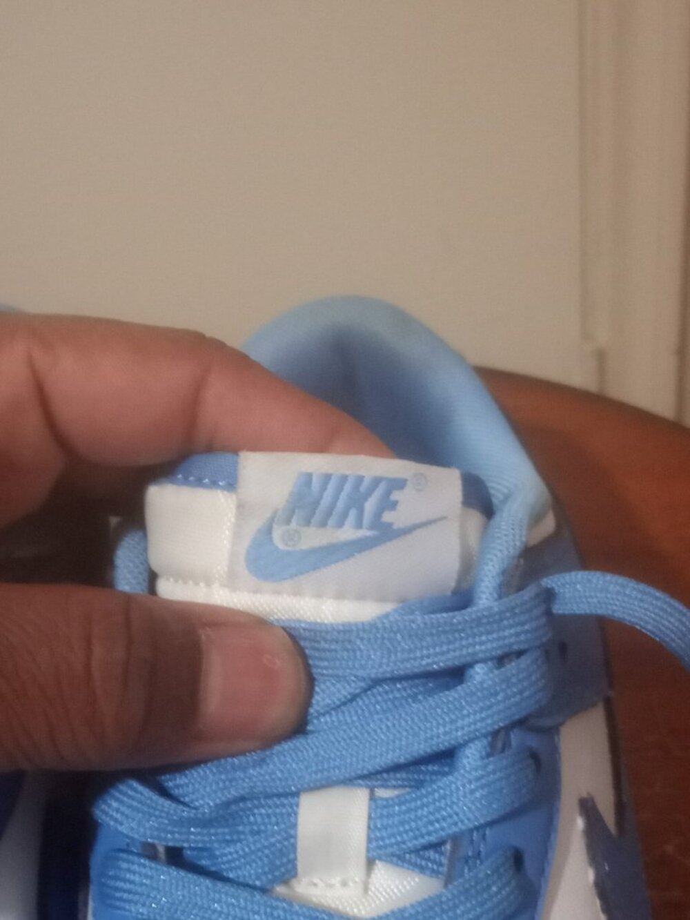 Women's Nike Dunk Low University Blue UNC Sneakers CW1590-103 Size 8 - Picture 6 of 14